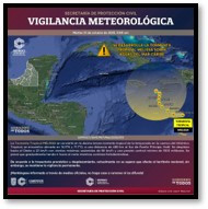Vigilancia meteorológica: Se ha formado la tormenta tropical Melissa en el Mar Caribe.